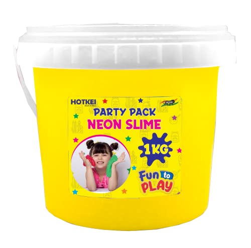 HOTKEI Fruit Scented Slime Gel for Kids (1 Kg Neon Slime)