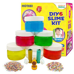 HOTKEI Multicolor Scented DIY Magic Toy Kit for Kids with Glitter| Charms | Beads