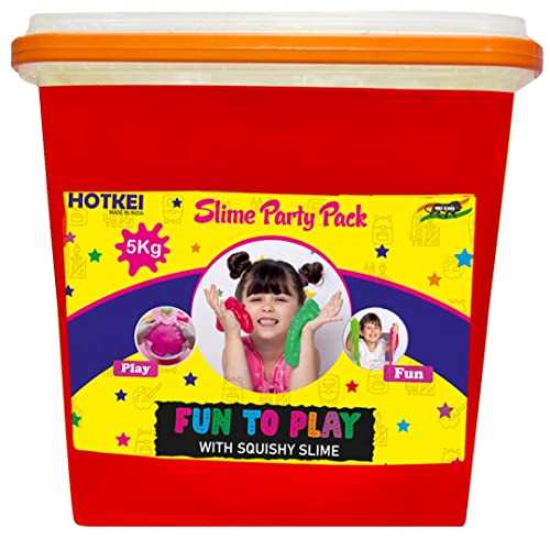 HOTKEI Fruit Scented Party Pack Toy Slime Bucket (5 Kg Slime)