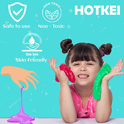HOTKEI Multicolor Scented DIY Magic Toy Kit for Kids with Glitter| Charms | Beads