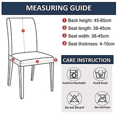 ITSPLEAZURE Checks Dining Table Chair Cover Stretchable Slipcover Seat Protector Removable 1pc Polycotton Dining Chairs Covers for Home Hotel Dining Table Chairs